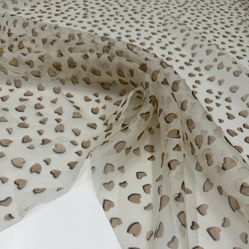 Tissu Organza, Soie - Cuore