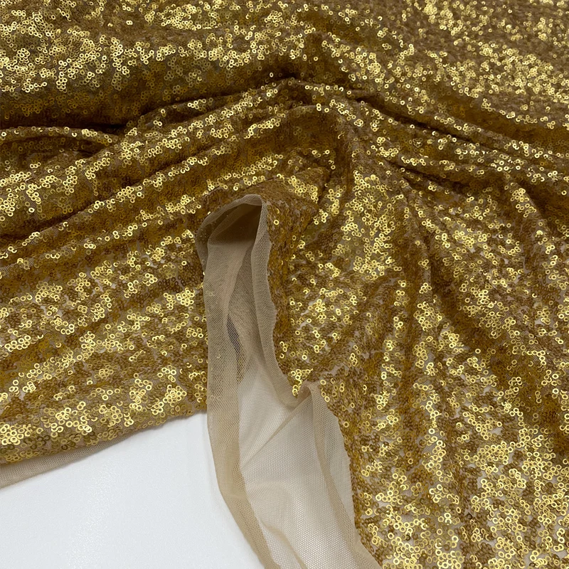 Tissu Tulle Brodé, Paillettes - Maria