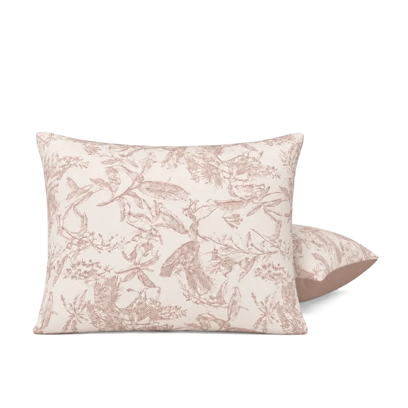 Kussenslopen | Jacquard | Brown | Set van 2