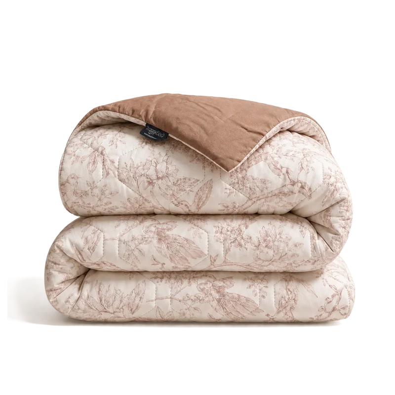 Wasbaar All Season Dekbed | Jacquard | Brown
