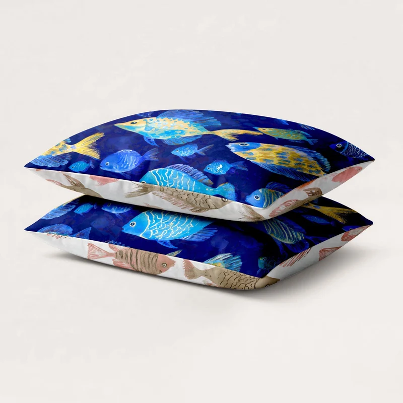Kussenslopen | A Fish Named Fred & HappyBed | Fish | Set van 2