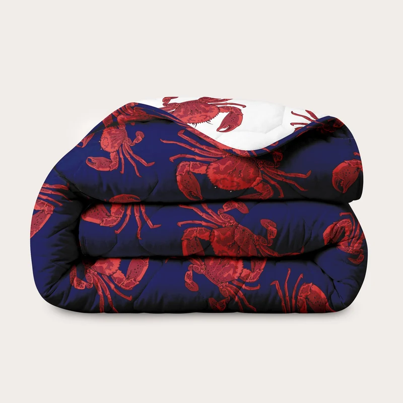 Wasbaar All Season Dekbed | A Fish Named Fred & HappyBed | Costal Crab