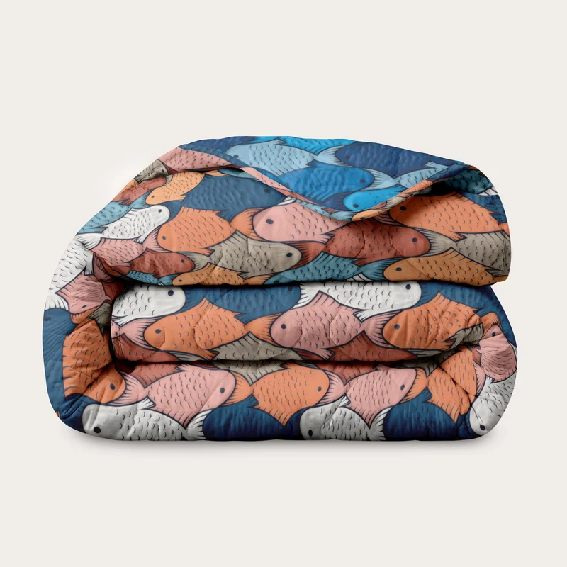 Wasbaar All Season Dekbed | A Fish Named Fred & HappyBed | 3D Fish