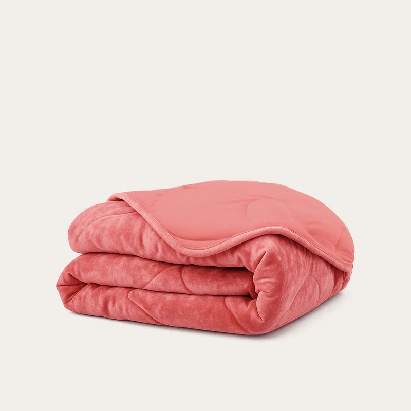 Wasbaar All Season Dekbed | Teddy Velvet | Old Pink