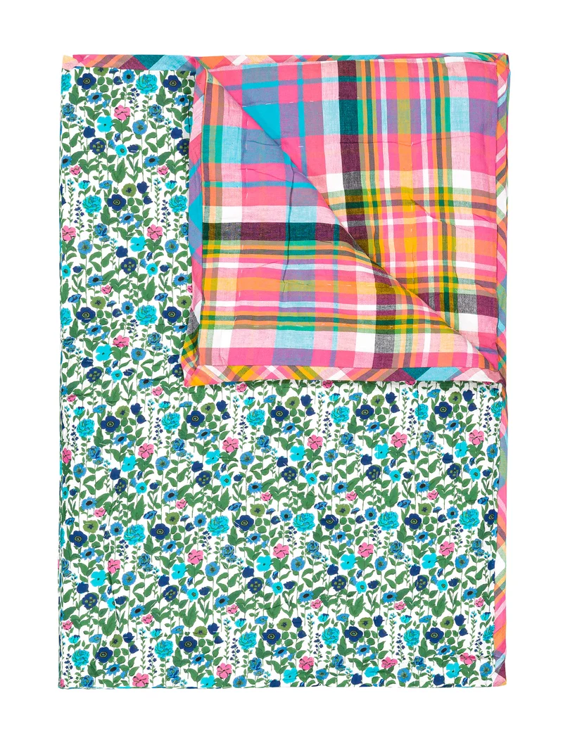 Plaid matelassé réversible