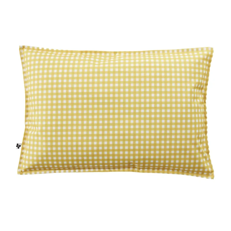 VICKY Housse de coussin extérieur vichy JAUNE