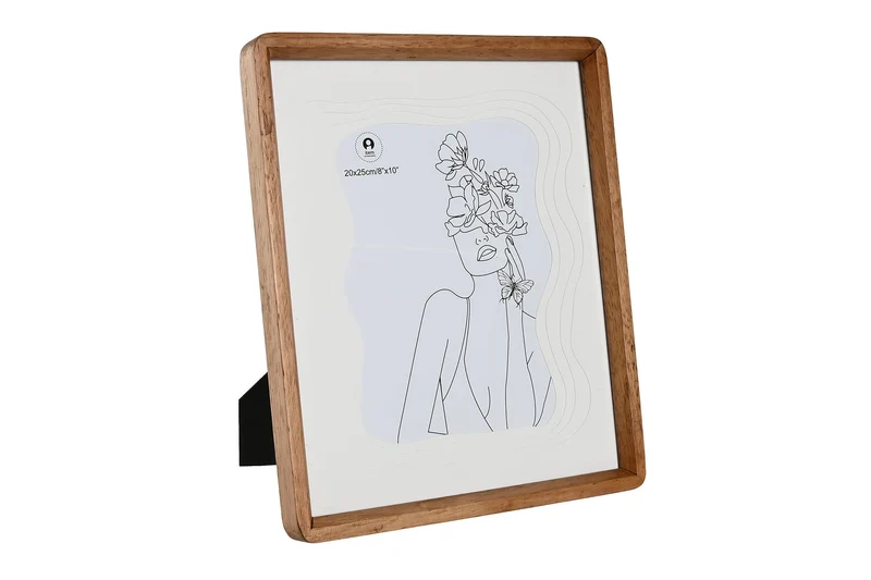 CADRE photo acacia et verre marron