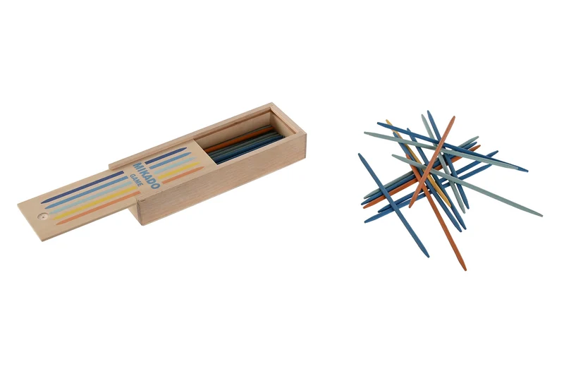 MIKADO Jeu de table en bois multicolore