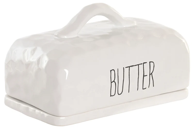 BEURRIER Porcelaine blanche