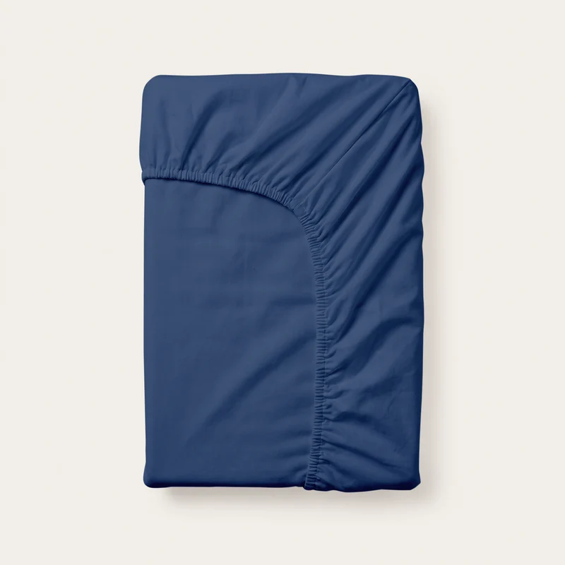 Hoeslaken | Topper | Navy | Katoen dubbel jersey