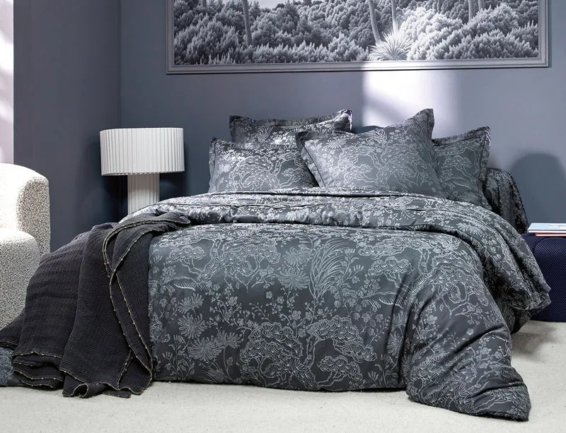 ODYSSÉE Bleu Corinthe - Satin Jacquard
