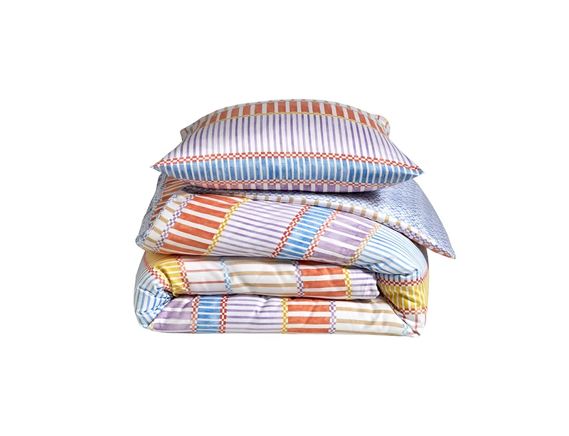 Housse de couette Satin imprimé - PORTOFINO Pastel