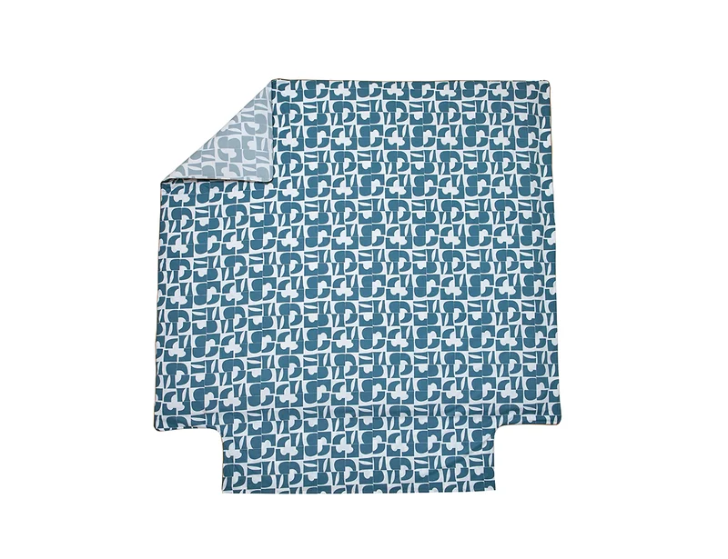 Housse de couette Percale de coton - CRAFT Bleu Paon