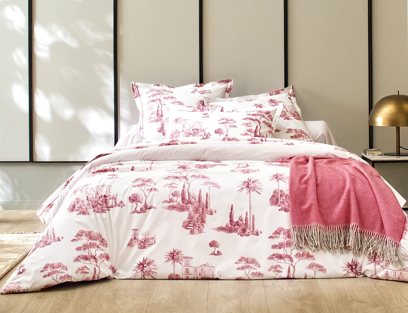 PROMENADE Bois de Rose - Percale de coton