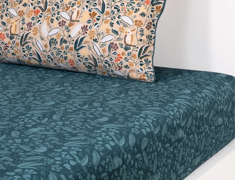 Drap housse Satin de coton lavé - BELCANTO