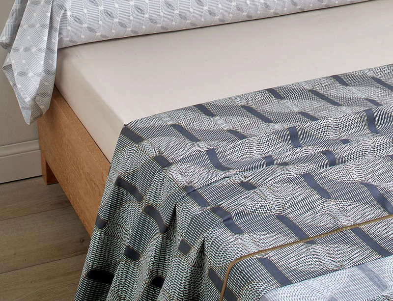 Drap plat Percale de coton - TEMPO Marine