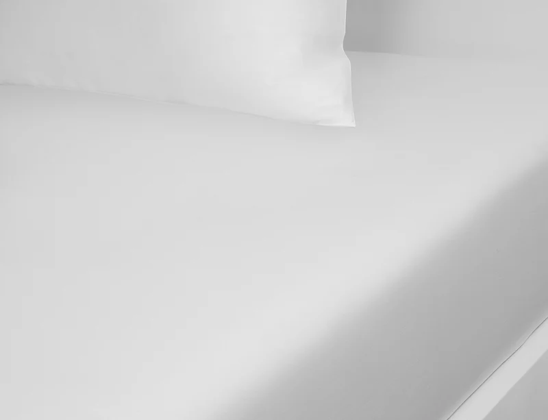 Drap Housse Satin de Lyocell - KZ ICONIC White