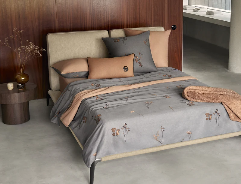 MIDNIGHT FLOWER - Satin de coton