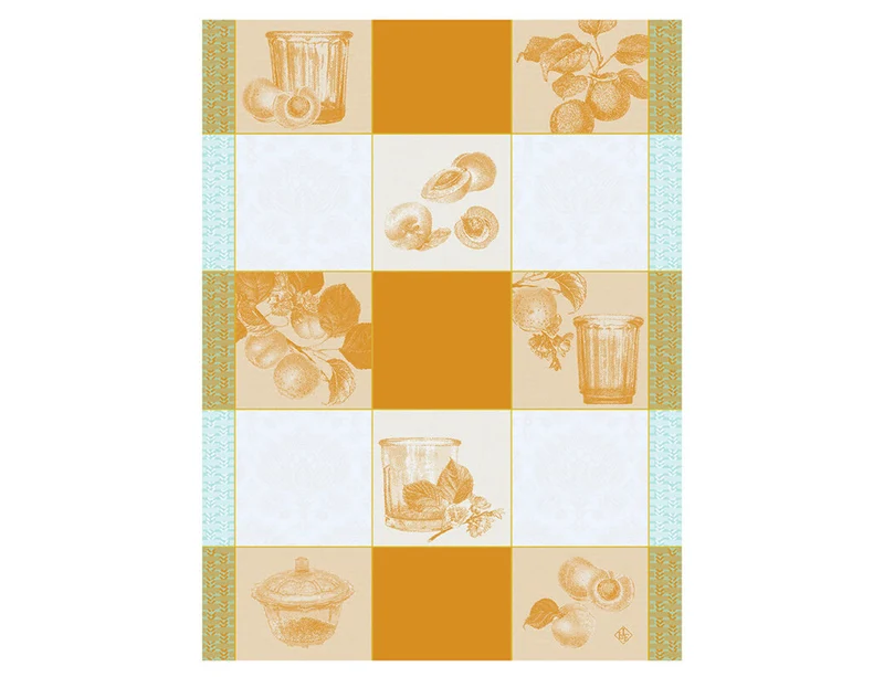 Torchon 100% coton - Confitures Carreaux Soleil