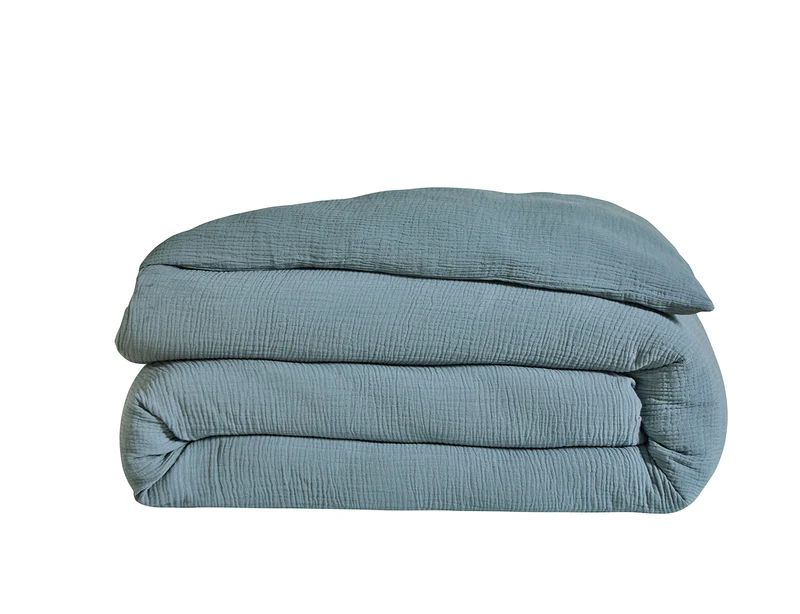 Drap plat Gaze de coton - COSY Brume