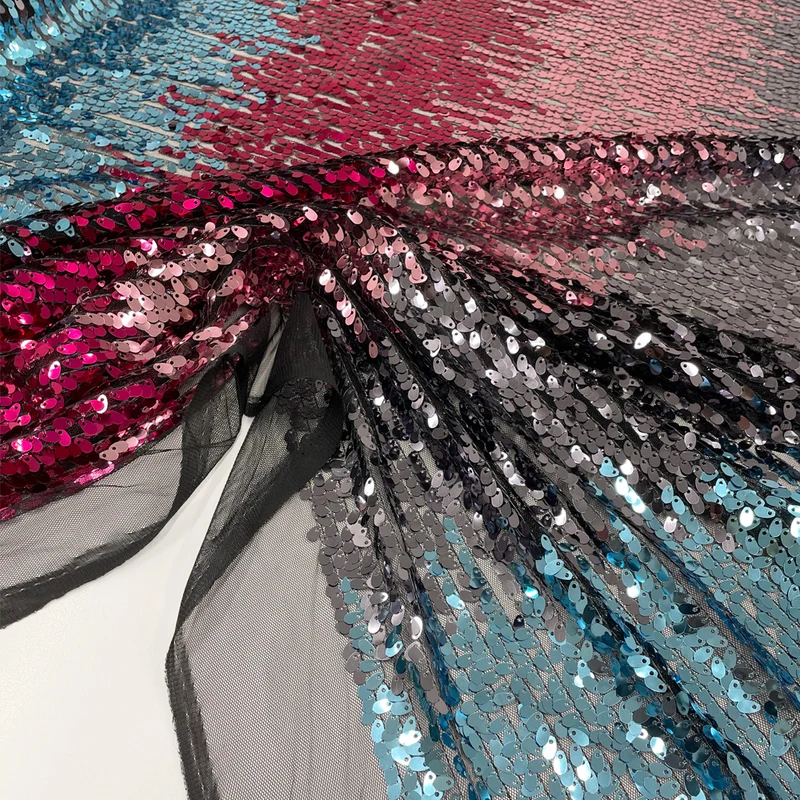 Tissu Tulle Brodé, Paillettes - Aretha