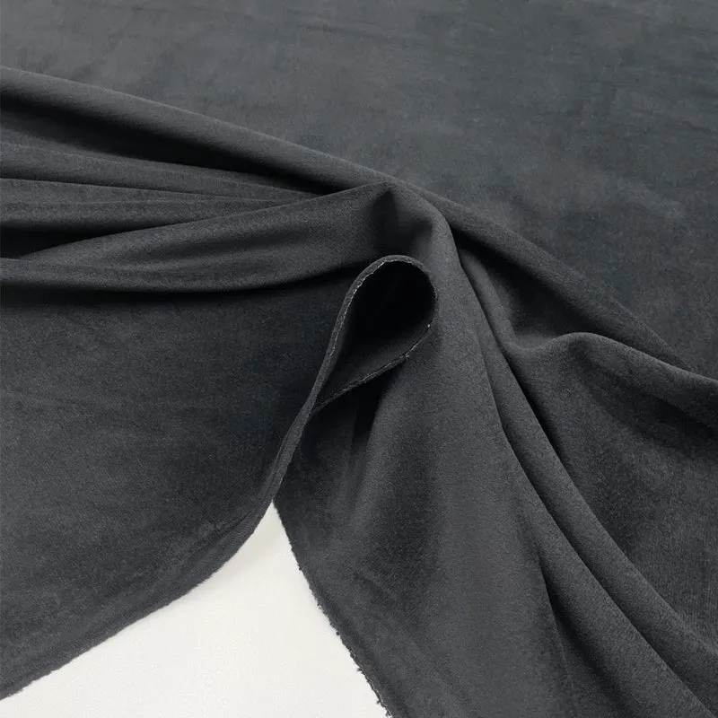 Tissu Velours Lisse, Stretch Thermocollé - Alberto