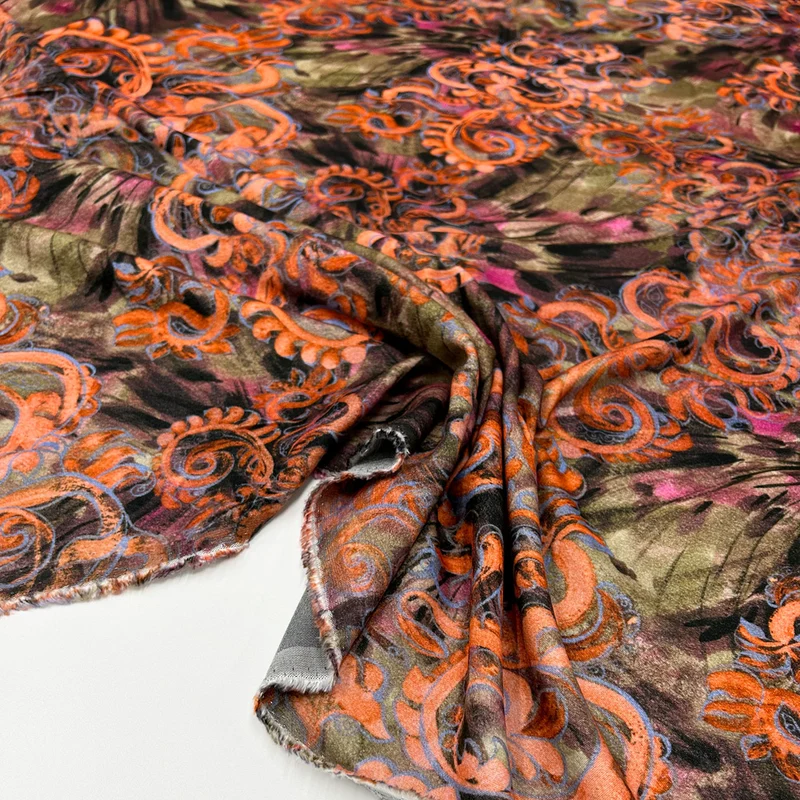 Tissu Viscose - Arancione