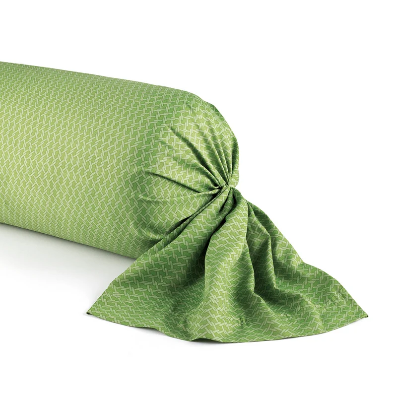 Taie de traversin satin de coton - Garden Micro Vert