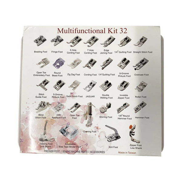 Kit pied de biche 32 pièces Juki