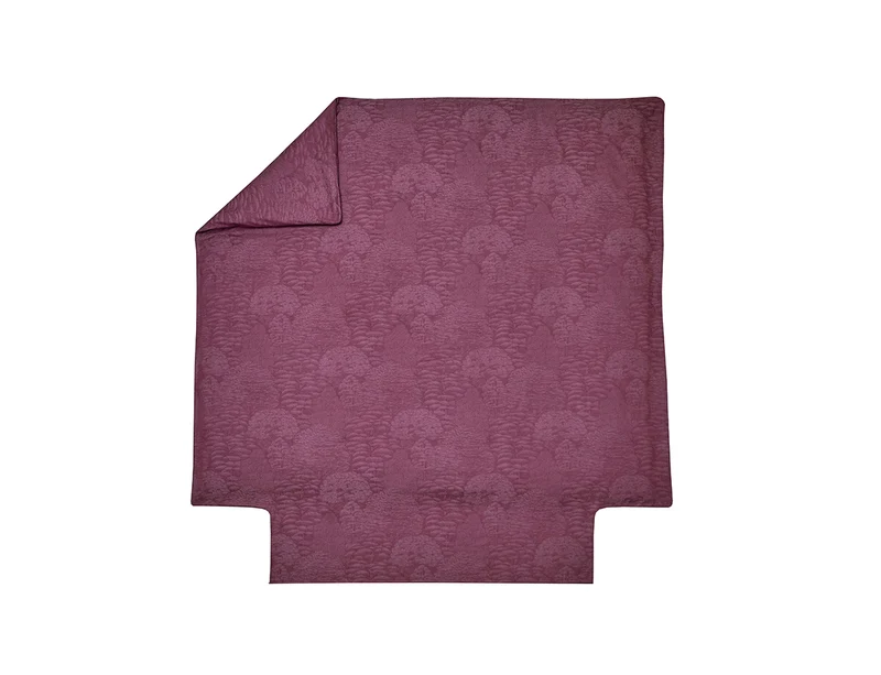 Housse de couette satin jacquard - CANOPEE Prune