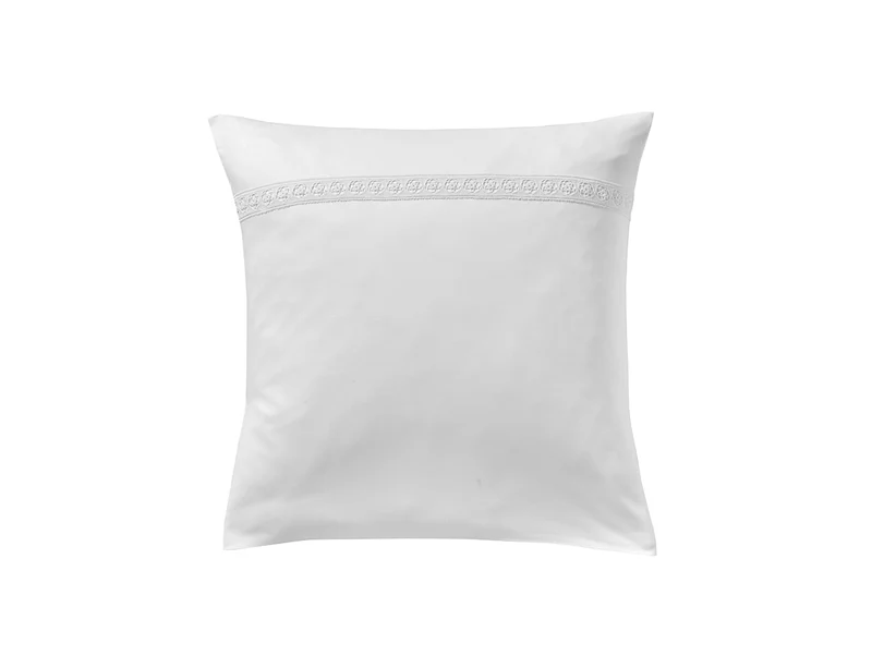 Taie d'oreiller Satin de coton - HERITAGE Blanc