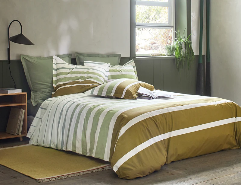 GRAND LARGE Kaki - Percale de coton