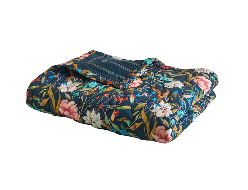 Couvre Lit Matelassé Satin - GIARDINO Nuit