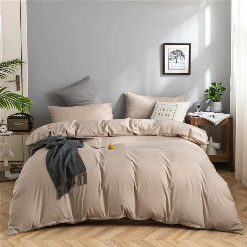 Café - Drap housse / Housse de couette / 2 taies d'oreiller