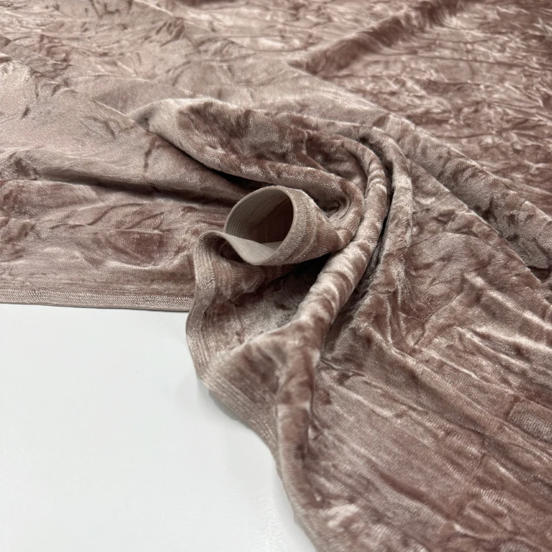 Tissu Velours Stretch - Frappé, Ombrapura