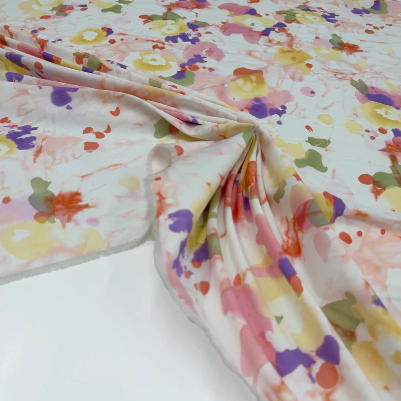 Tissu Satin Stretch, Coton - Acquerello