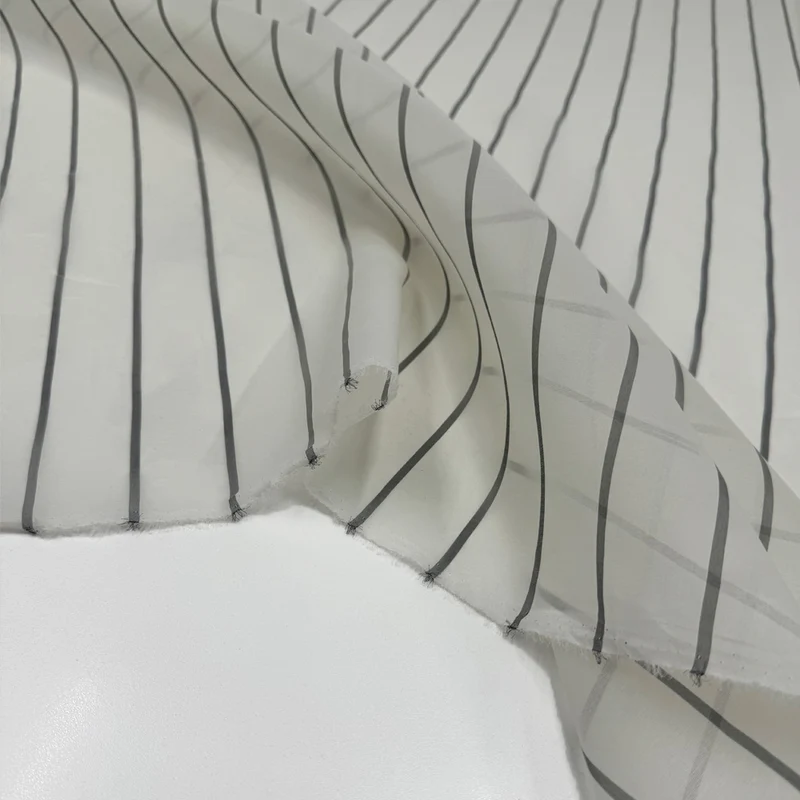 Tissu Double Organza, Soie - Striata