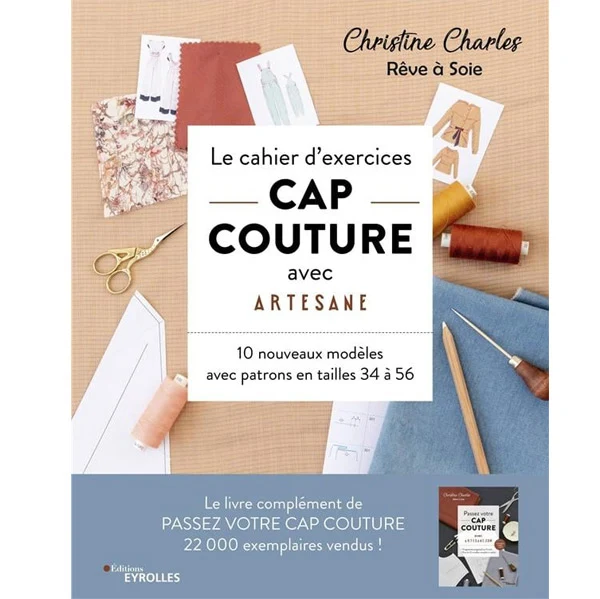 Le cahier d'exercices CAP couture avec Artesane Christine Charles