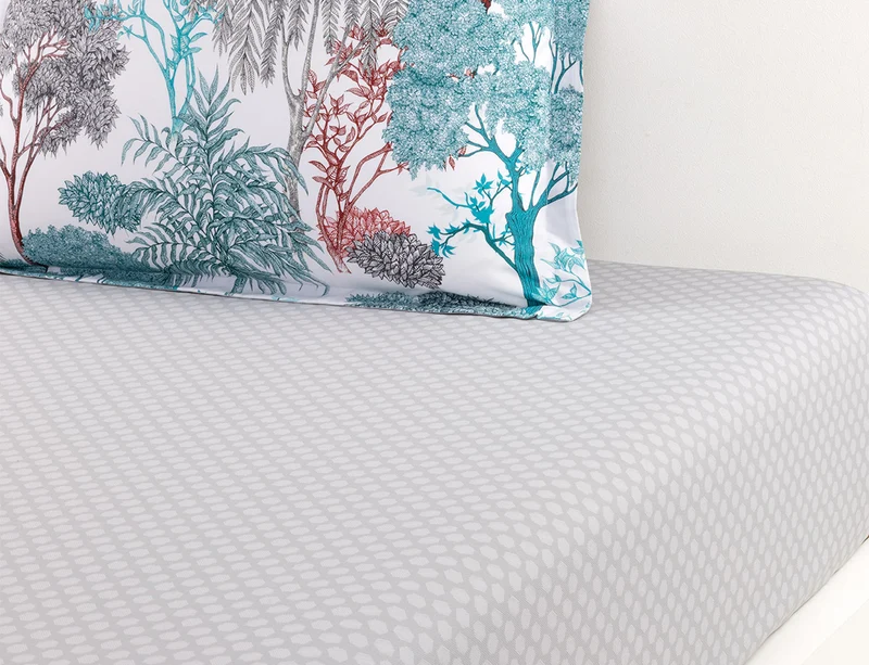 Drap-housse Percale de coton - VIE SAUVAGE