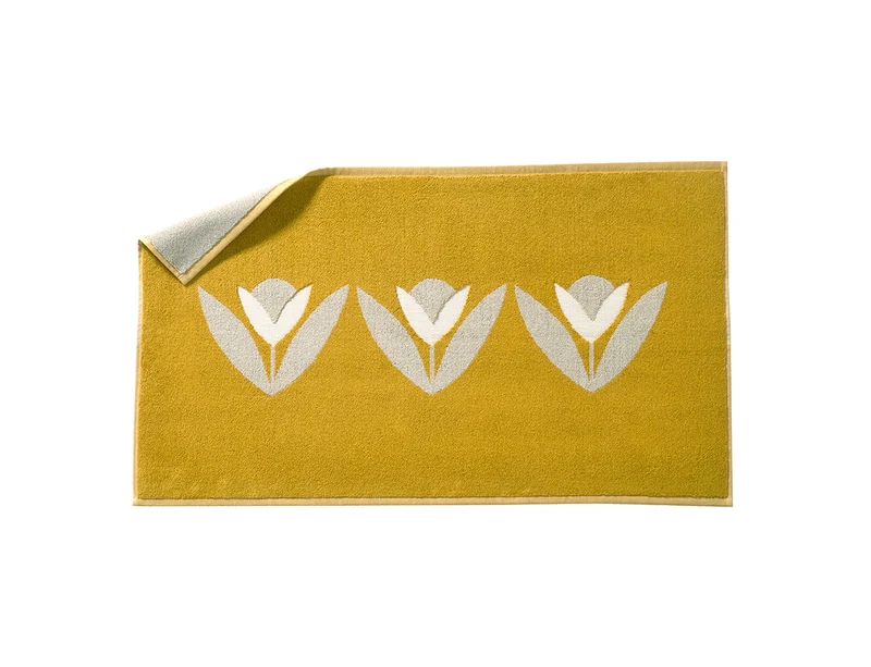 Tapis de Bain Coton - TULIPA Ocre
