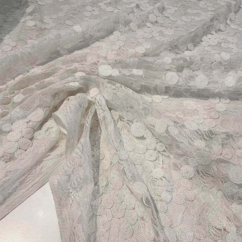 Tissu Dentelle Brodé - Puccinella