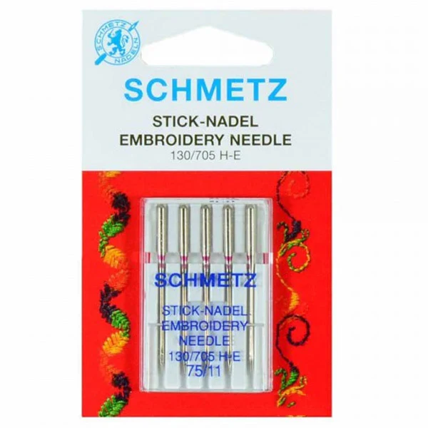 Aiguille Schmetz BRODERIE 75 à 90