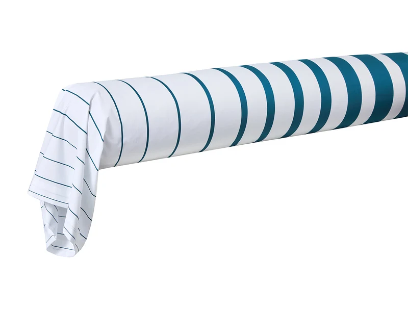 Taie de traversin Percale de coton - GRAND LARGE Bleu Paon