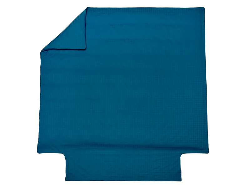 Housse de couette Satin jacquard - PALACE Bleu Paon