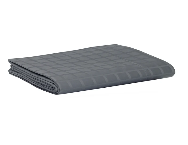 Taie de traversin Satin jacquard - PALACE Ardoise