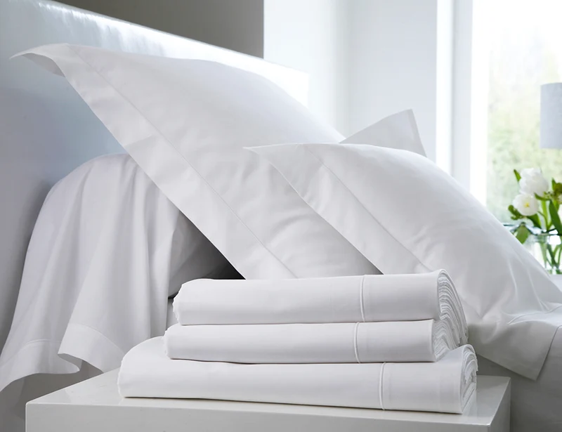Taie de traversin uni - Satin de coton