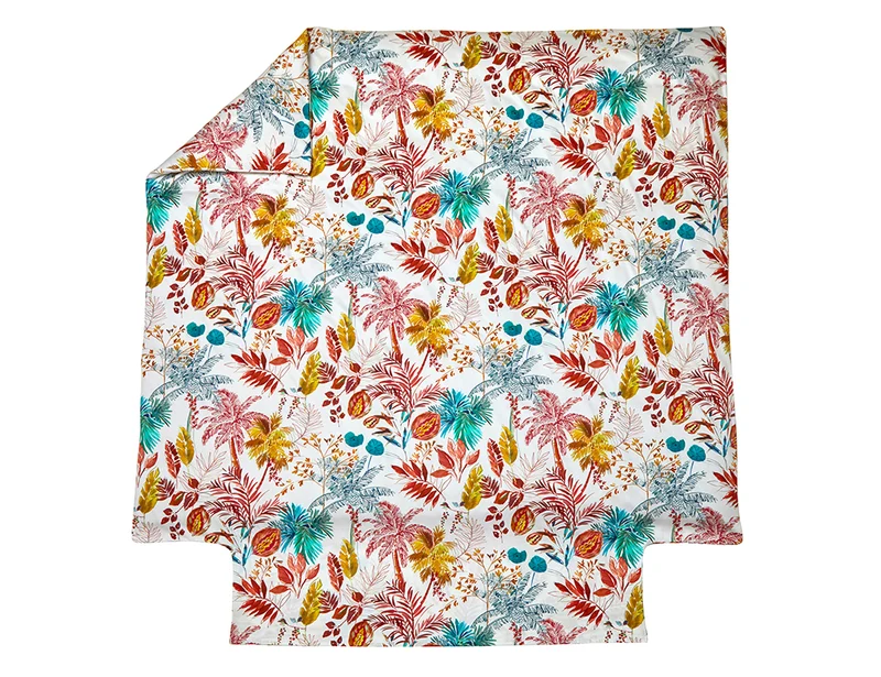 Housse de couette Satin de coton - PALMERAIE Tomette