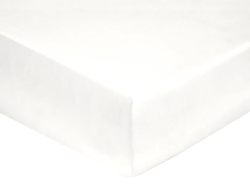 Drap-housse Percale de coton - UNI BLANC DES VOSGES