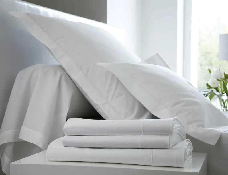 Drap housse 4 têtes uni - Percale de coton