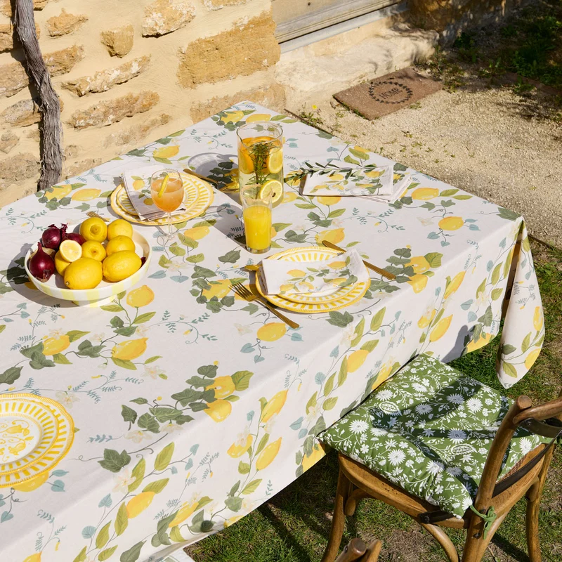 Linge de table Jardin d'agrumes - Coton & Polyester